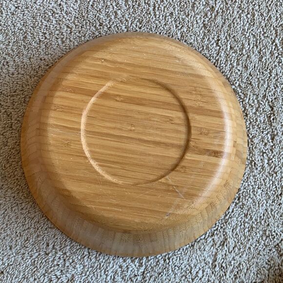 Vintage wood bamboo salad bowl‎ - Picture 5 of 7